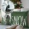 Set of 4 Christmas Tree Pillow Covers Green Winter Rustic Throw Pillows Cases 18 x 18 Inch Nature Forest Decorative for Couch Bed Sofa Holiday Home Decor